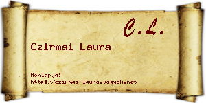 Czirmai Laura névjegykártya
